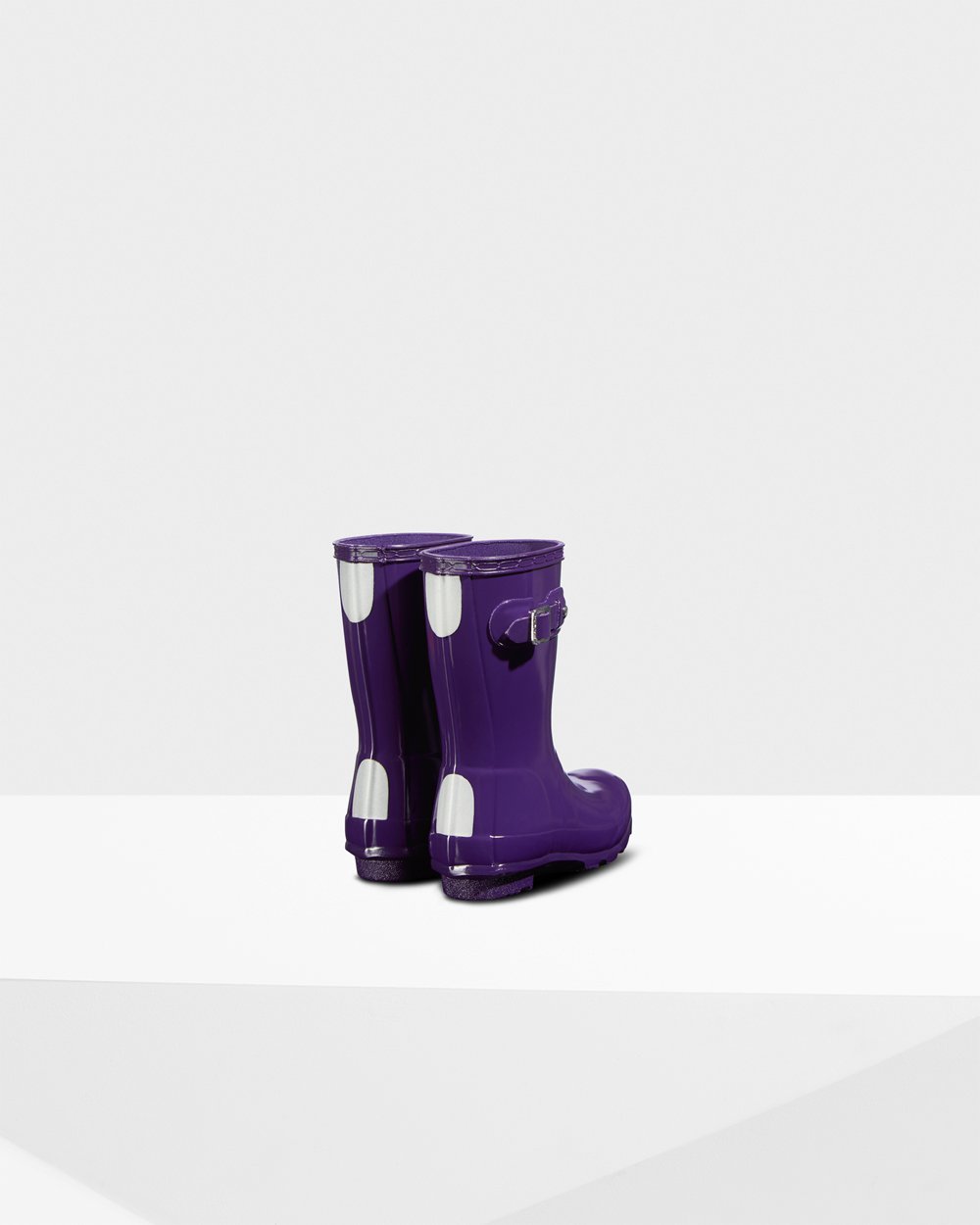 Kids Hunter Rain Boots Blue Purple - Original Little Gloss - 5620184-GI